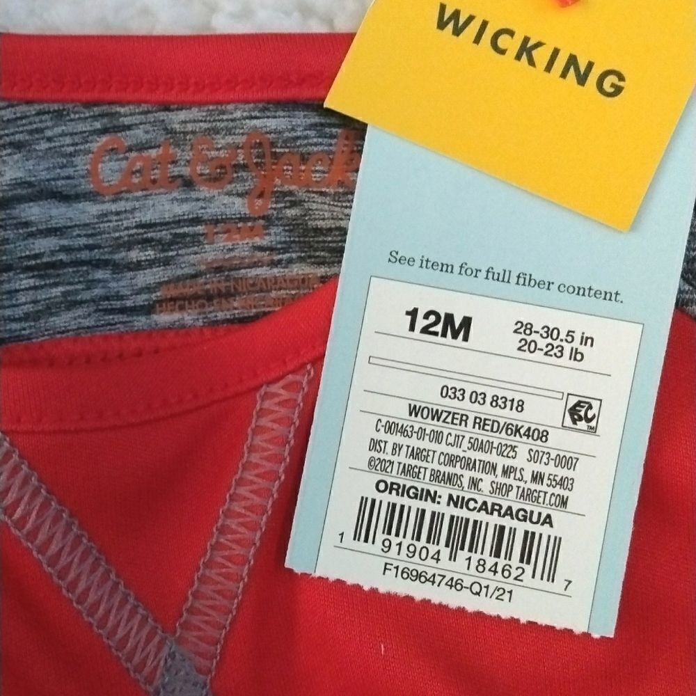 NWT Cat&Jack Performance Tank - Picture 3 of 3